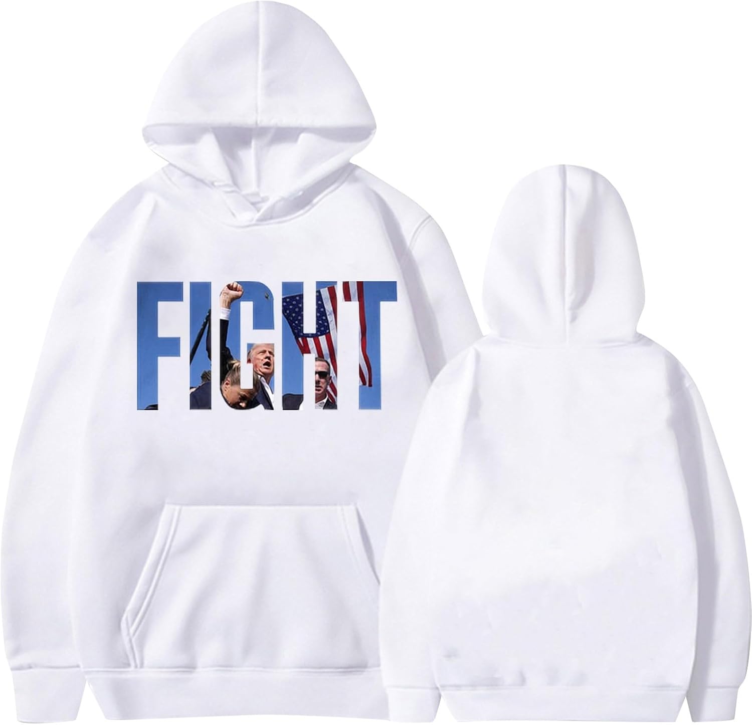 Trump Fight Support Hoodie - Political Statement