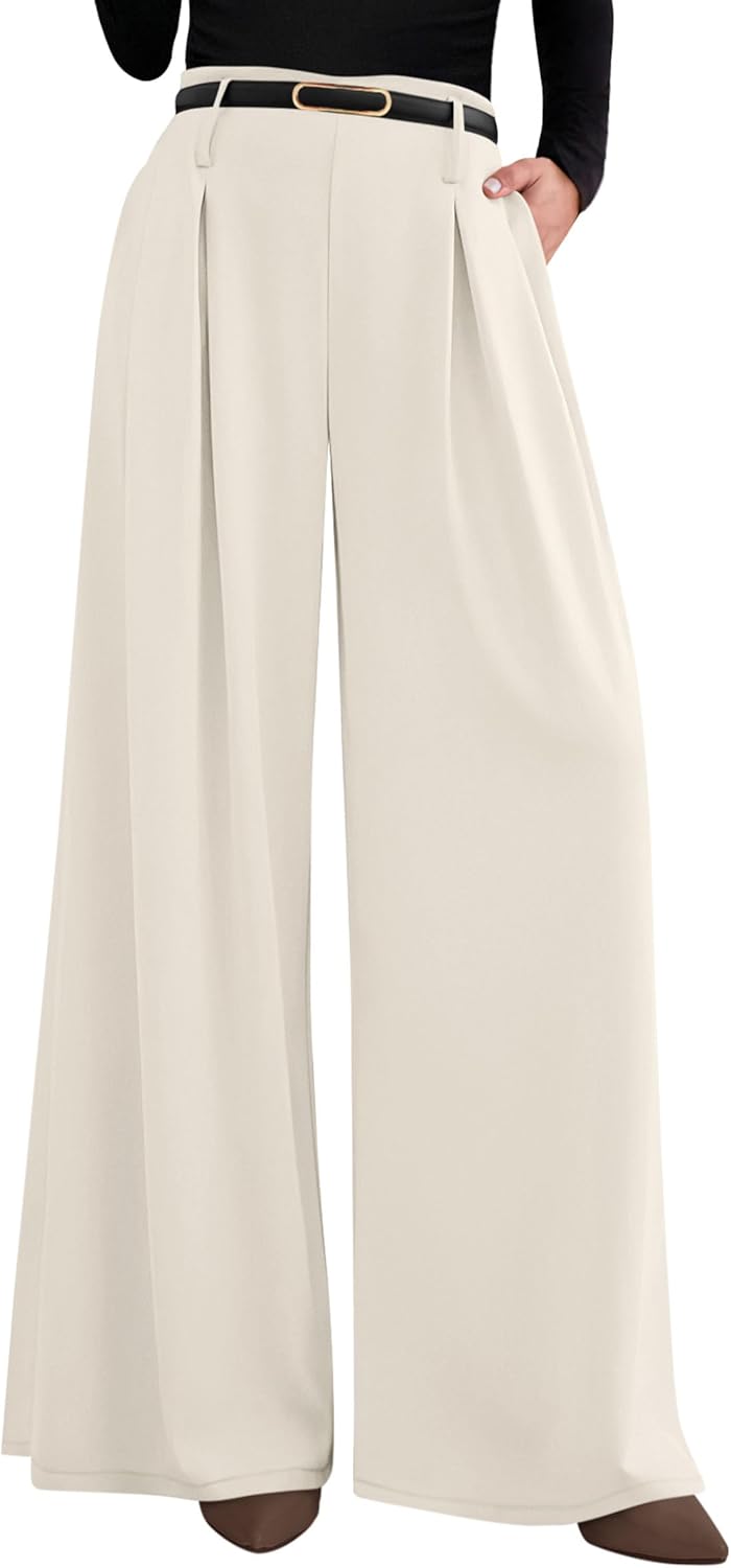 PRETTYGARDEN Womens Fall Wide Leg Trousers for Comfort