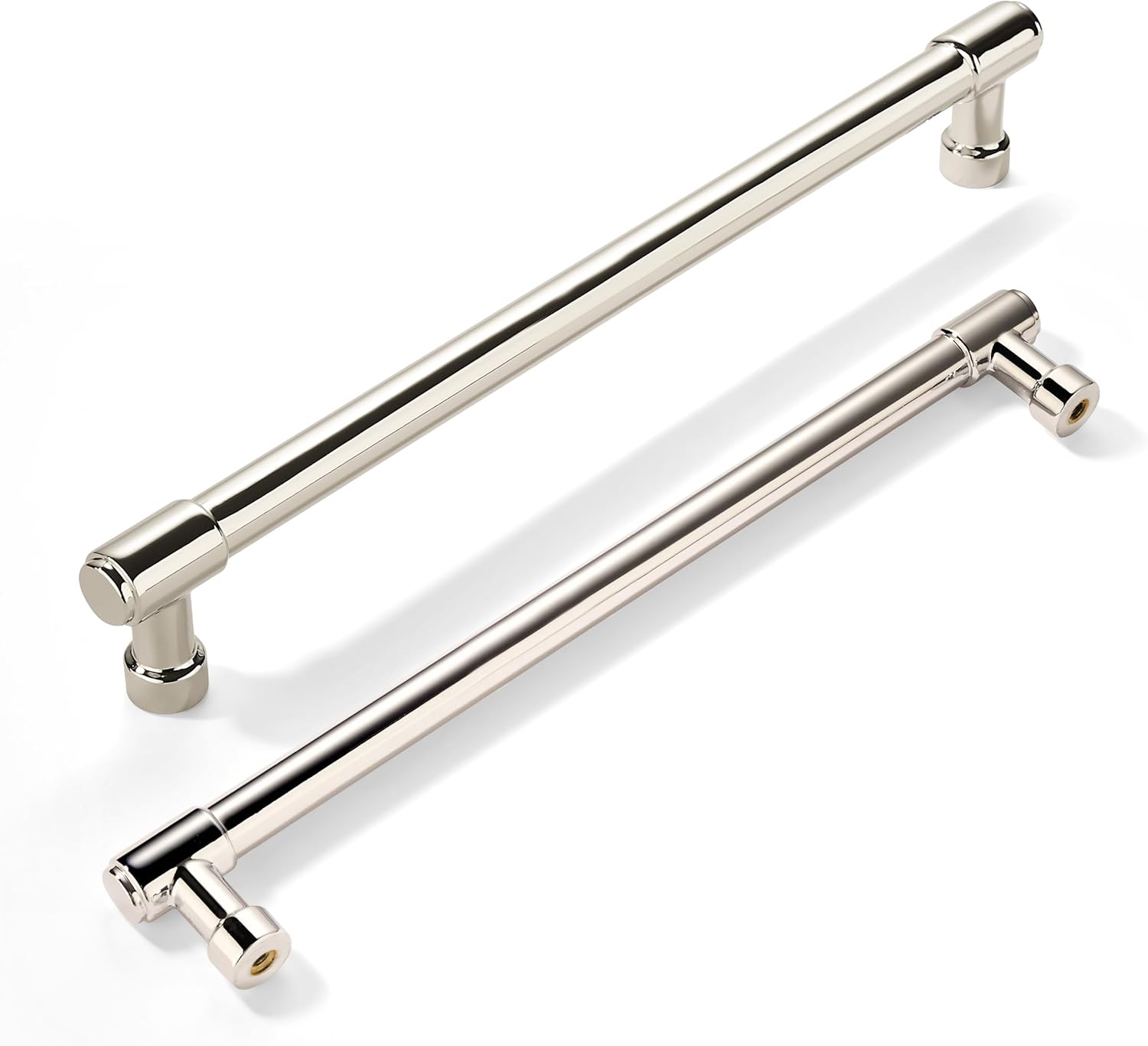 Polished Nickel Cabinet Pulls - 10 Pack 8 Inch Kitchen Handles