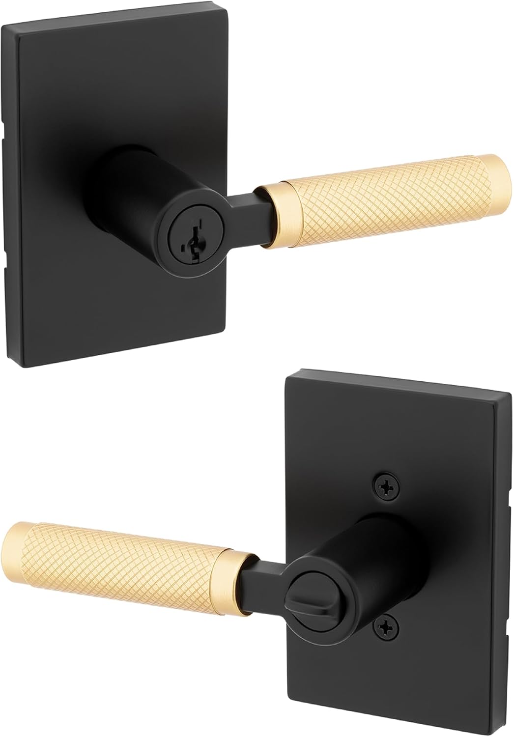 Kwikset Prava Entry Door Handle with Lock and Key for Security