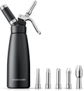 Aluminum Whipped Cream Dispenser - Leak-Free 1-Pint Whip Canister