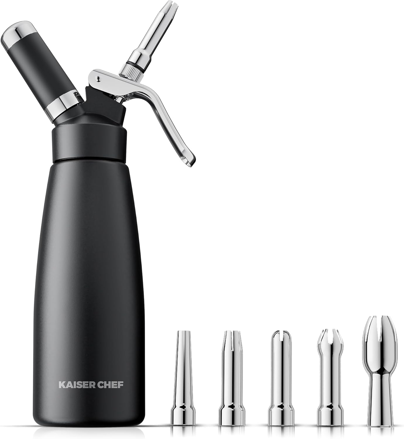 Kaiser Chef Aluminum Cream Whipper - Leak-Free & Versatile!