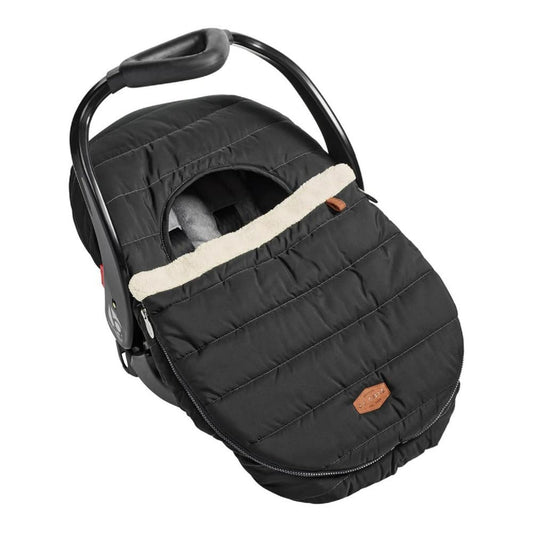 JJ Cole Black Sherpa Baby Car Seat Cover