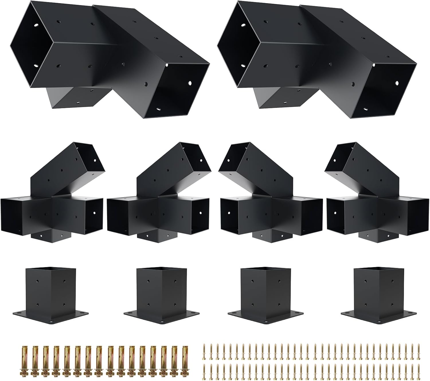 DIY Pergola Kit with Brackets for Easy Outdoor Installation
