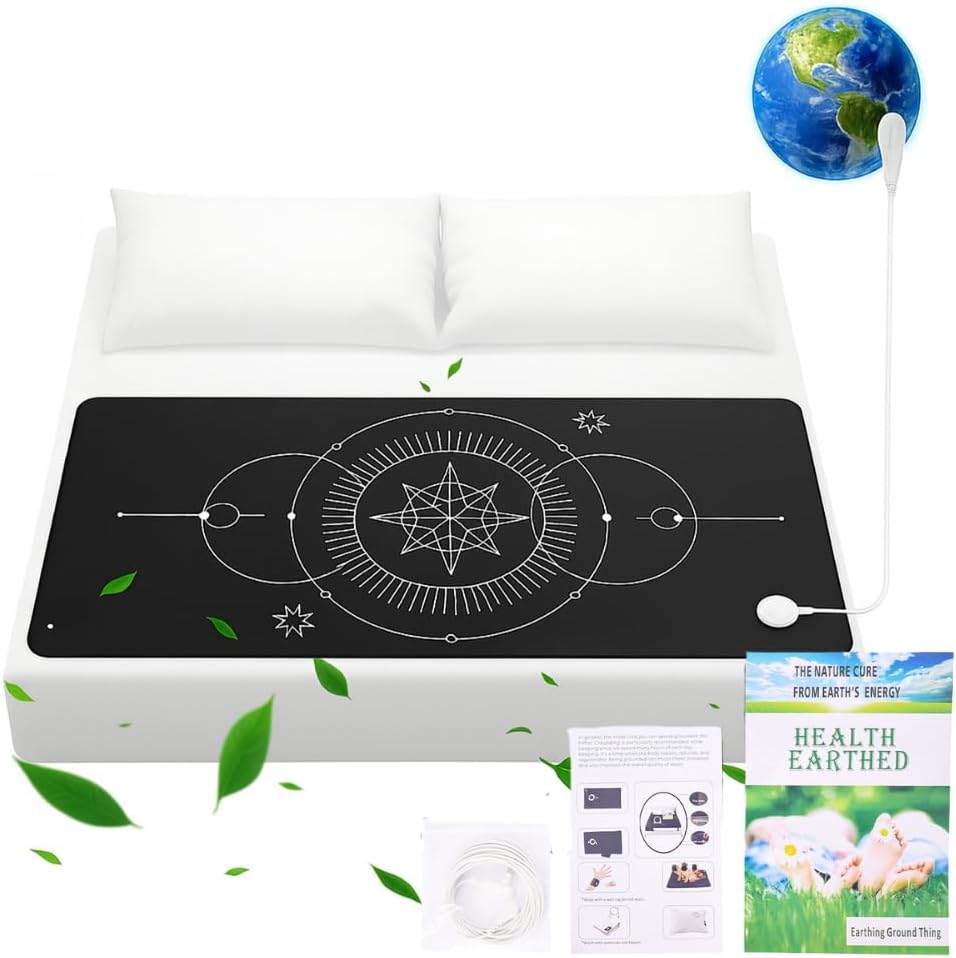 Grounding Mat for Bed & Desk - Stress Relief & Sleep Support