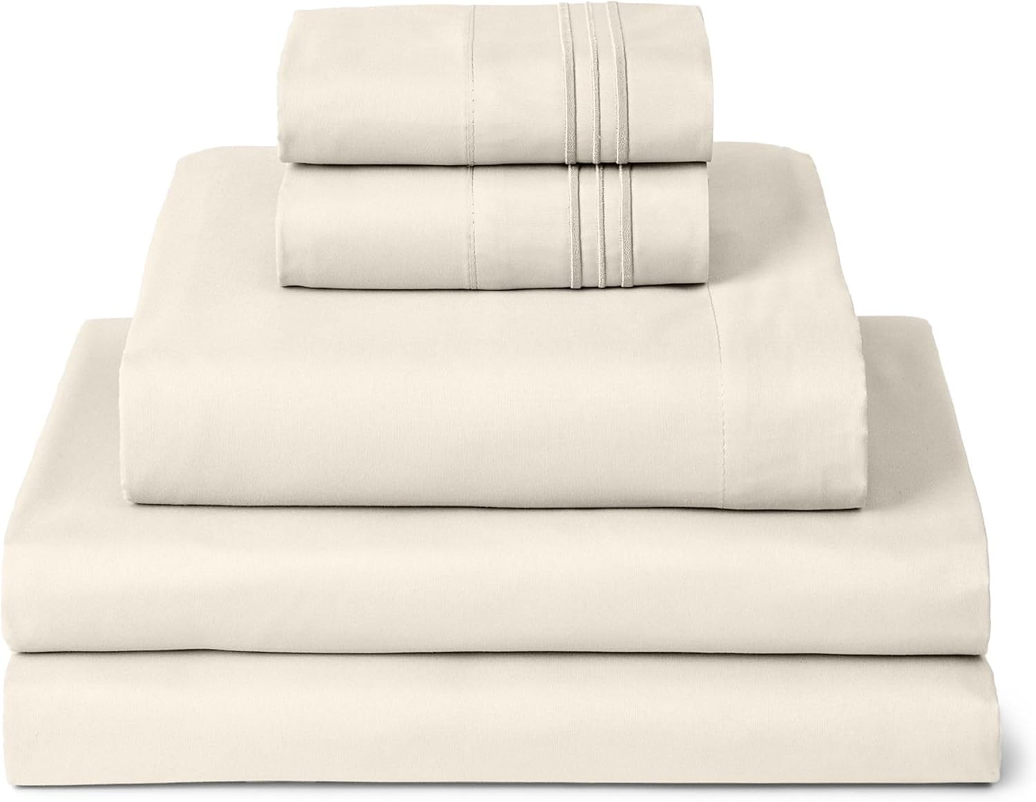 Mellanni Split King Sheets Set - Luxury Cooling Bed Sheets