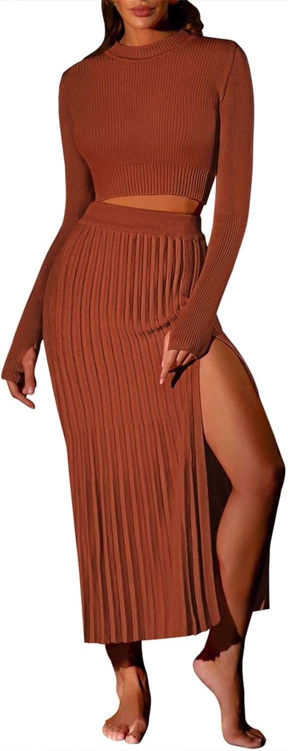 Pink Queen Women's 2 Piece Sweater Outfits Set for All Occasions