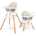 6-in-1 Convertible Baby High Chair with Double Tray