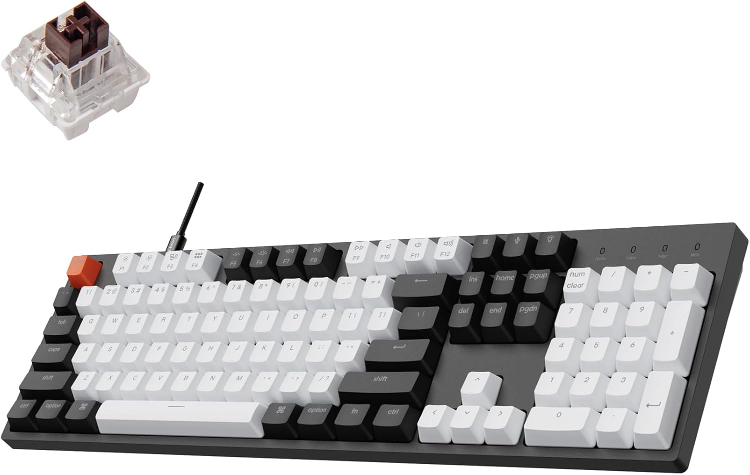Keychron C2 Full Size Wired Gaming Keyboard - Gateron Brown Switch