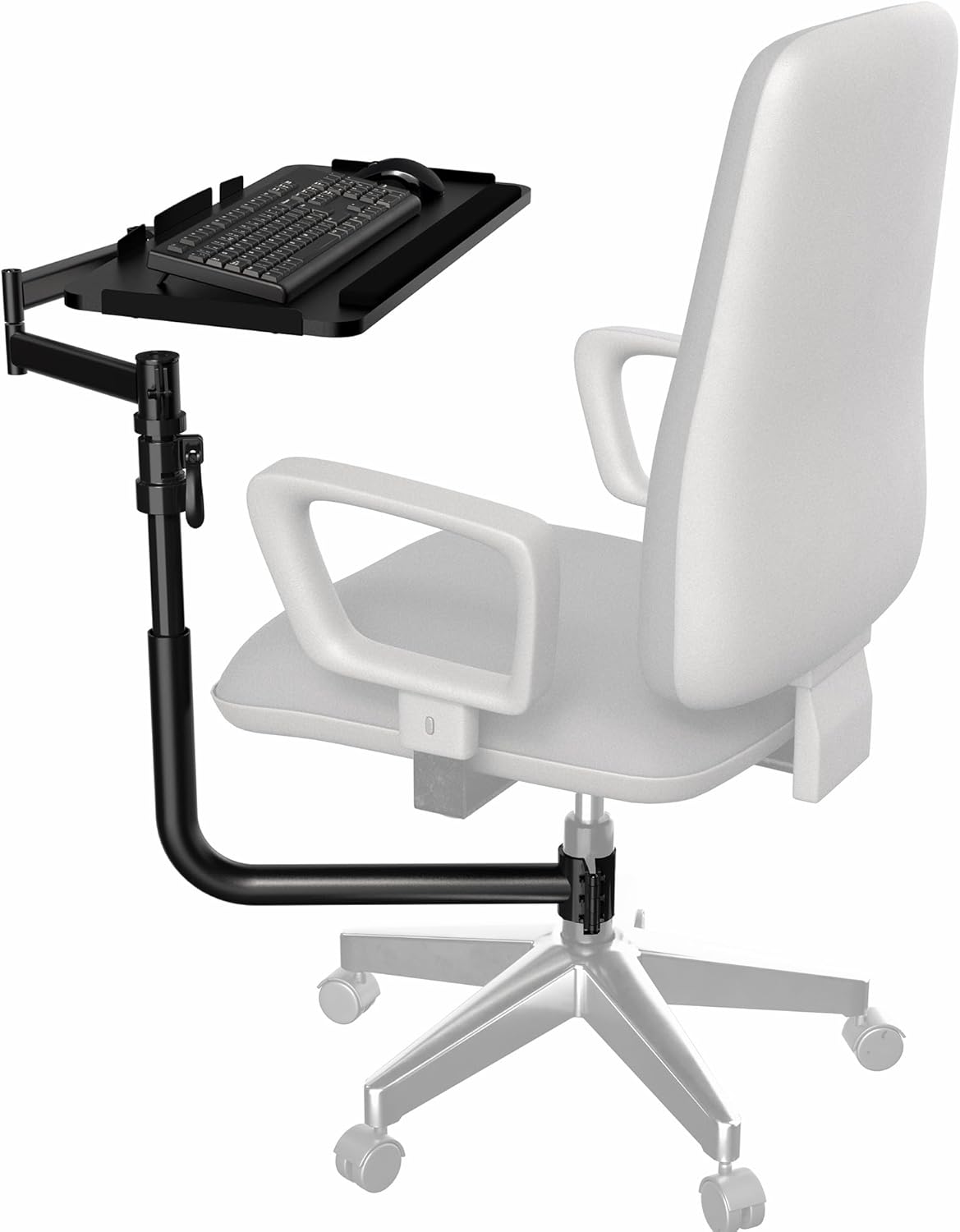 VIVO Office Chair Mounted Keyboard Tray for Ergonomic Comfort