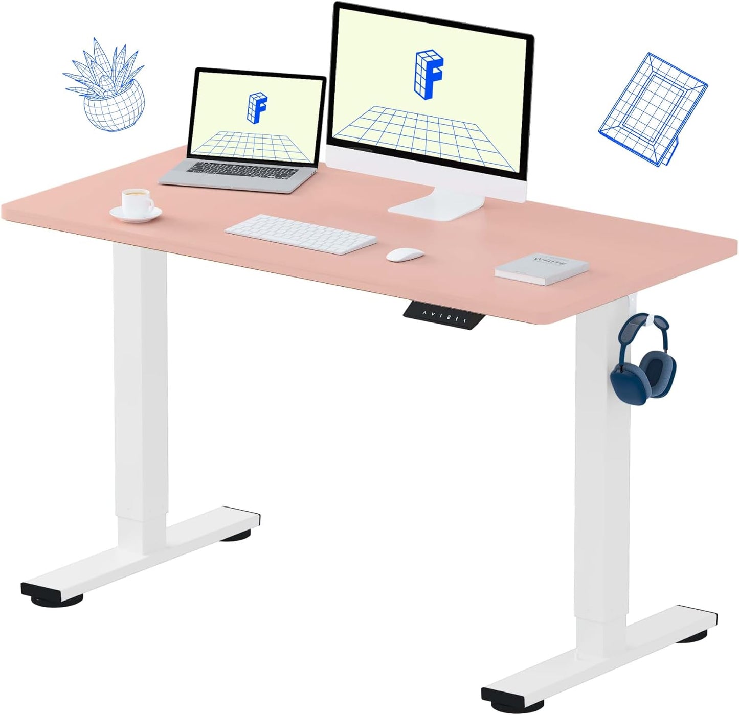 FLEXISPOT EN1 One-Piece Standing Desk for Home Office Use