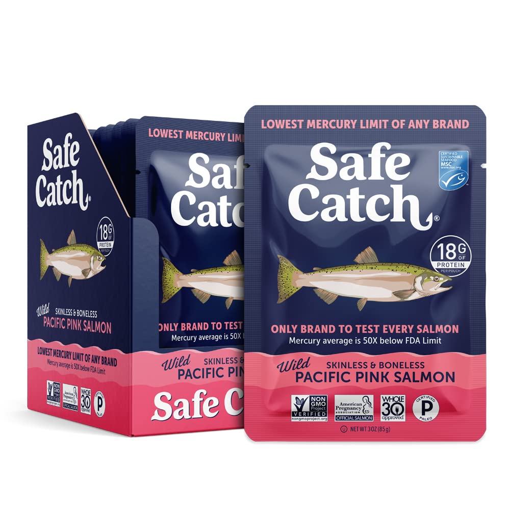 Safe Catch Wild Pacific Pink Salmon Pouches for Healthy Meals