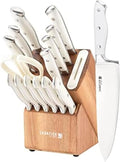 Sabatier 15-Piece Forged Knife Block Set with Built-in Sharpener
