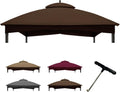 Coastshade Replacement Gazebo Canopy Top 10x12 - Durable Double-Tier