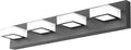Black Vanity Light 4-LED Dimmable Rotable Wall Light - Modern Bath