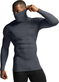 TSLA Men's Thermal Compression Long Sleeve Top - Warm, Fleece Lined