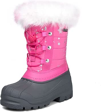 K KomForme Boys & Girls Snow Boots - Insulated & Waterproof