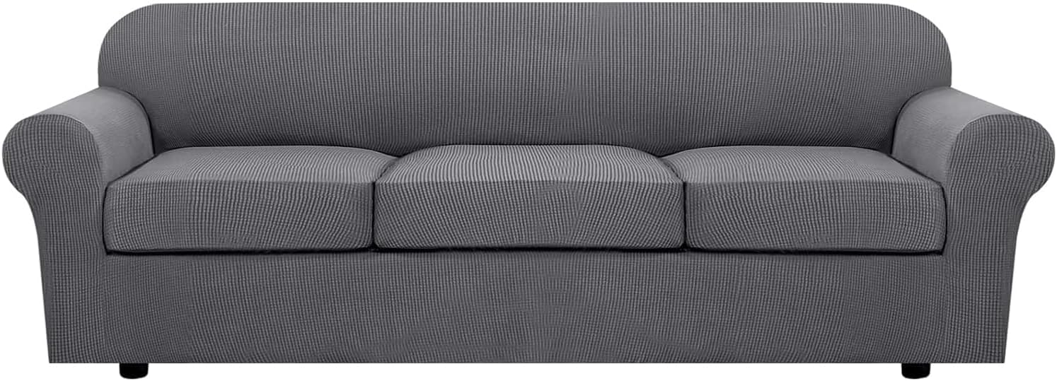 H.VERSAILTEX 4 Piece Stretch Sofa Covers for Large Sofas