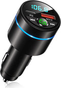 RIWUSI All-Metal FM Transmitter - Fast Charging, Wireless Bluetooth, Hands-Free Calls