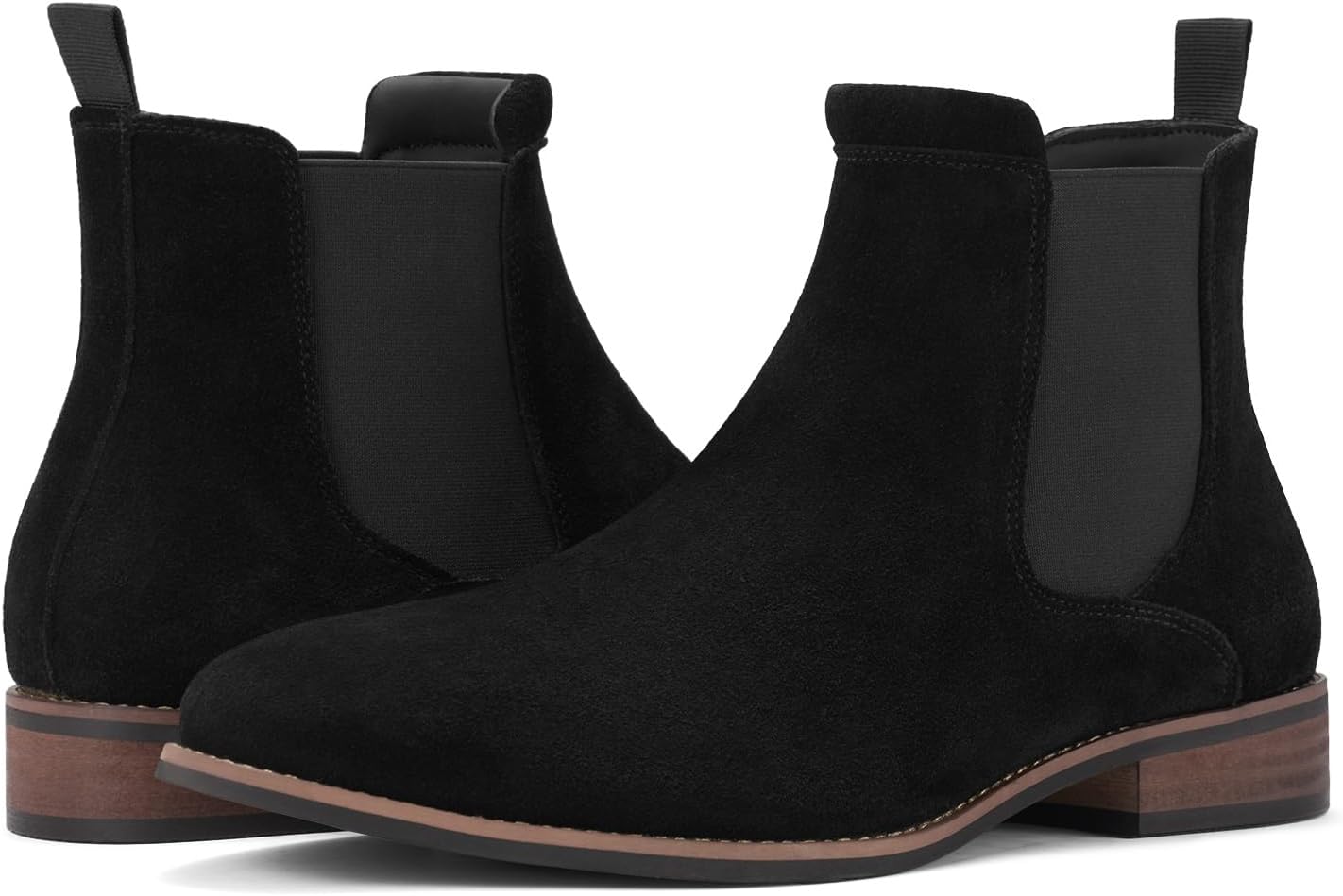 Rollda Mens Chelsea Boots: Stylish Suede Casual Ankle Boots