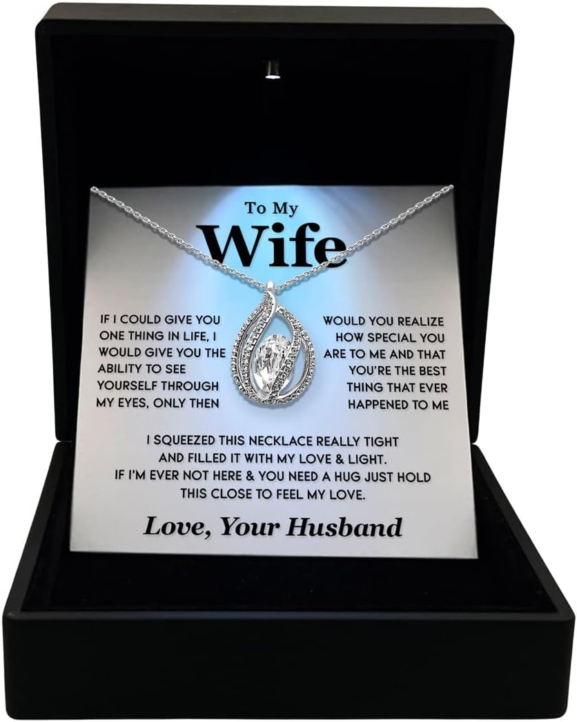 TRYNDI To My Wife Necklace - Romantic Gift for Special Occasions