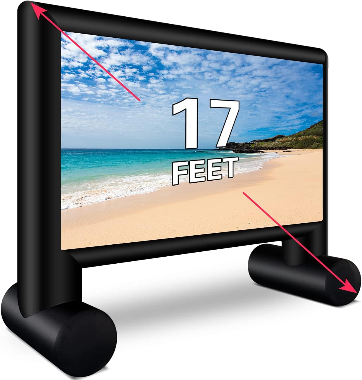 17 Feet Inflatable Movie Screen for Outdoor Fun and Flexibility
