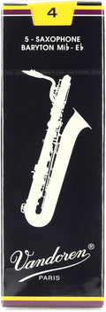 Vandoren SR244 Baritone Sax Traditional Reeds Strength 4 - Reliable