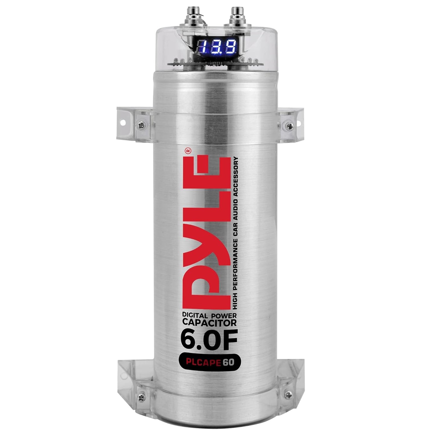 Pyle 6.0 Farad Digital Power Capacitor for Car Audio Systems