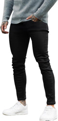 GINGTTO Men's Ripped Skinny Stretch Jeans - Slim Fit Comfort