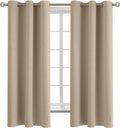 Blackout Curtains 38 x 63 in Sand - Set of 2 Grommet Panels