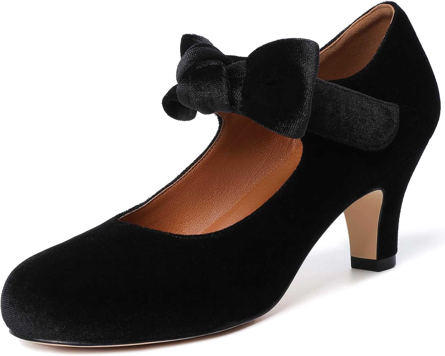 Mostrin Fashion Vintage Womens Bowtie Platform Pumps for Elegance