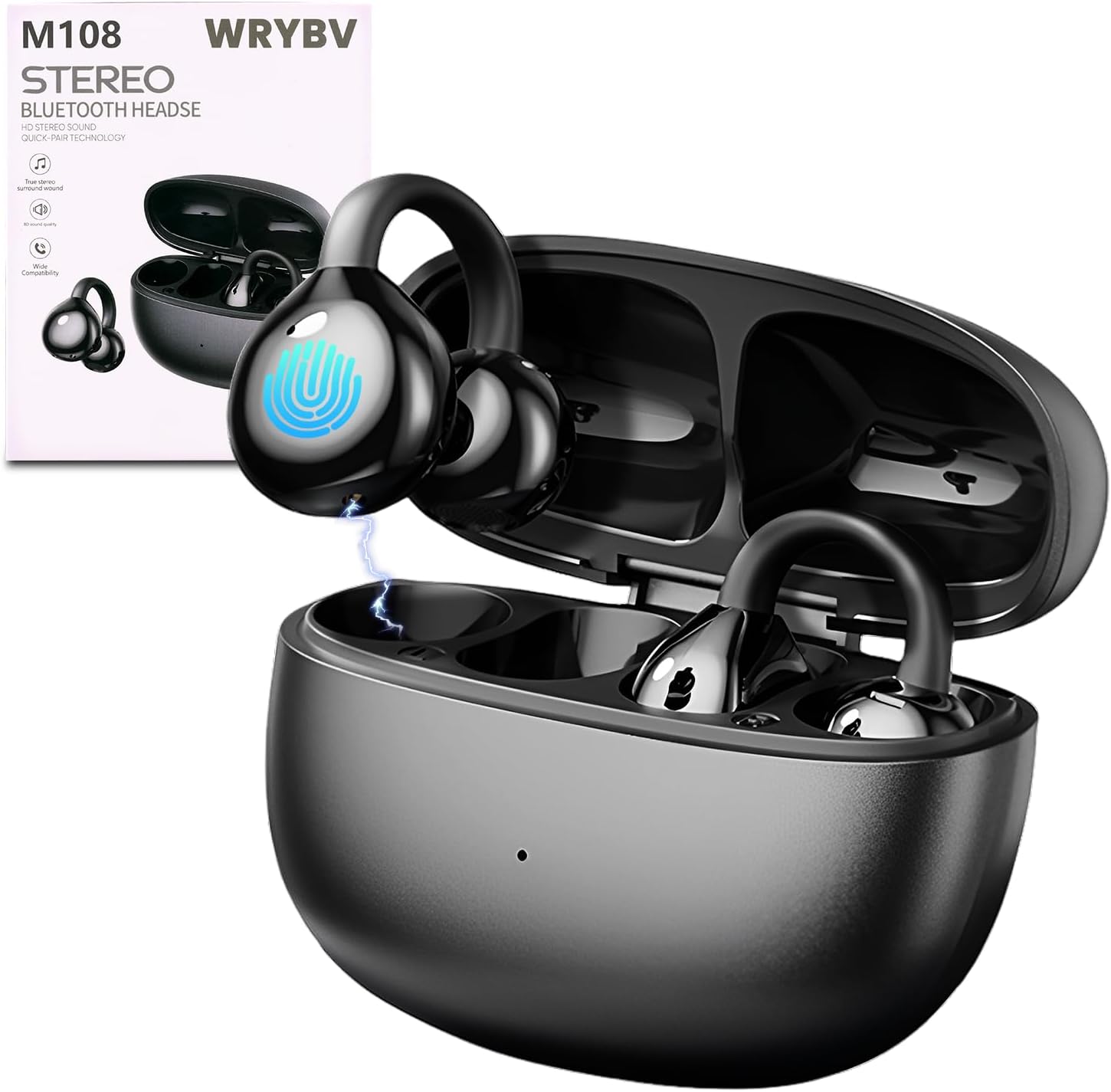 WRYBV AI Translator Earbuds - 144 Languages, Wireless