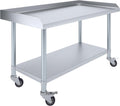 Stainless Steel Equipment Stand 24ft x 48ft - Heavy Duty Commercial