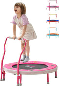 SPORTSOUL Mini Trampoline for Kids 3-6 with Safe Handle Bar
