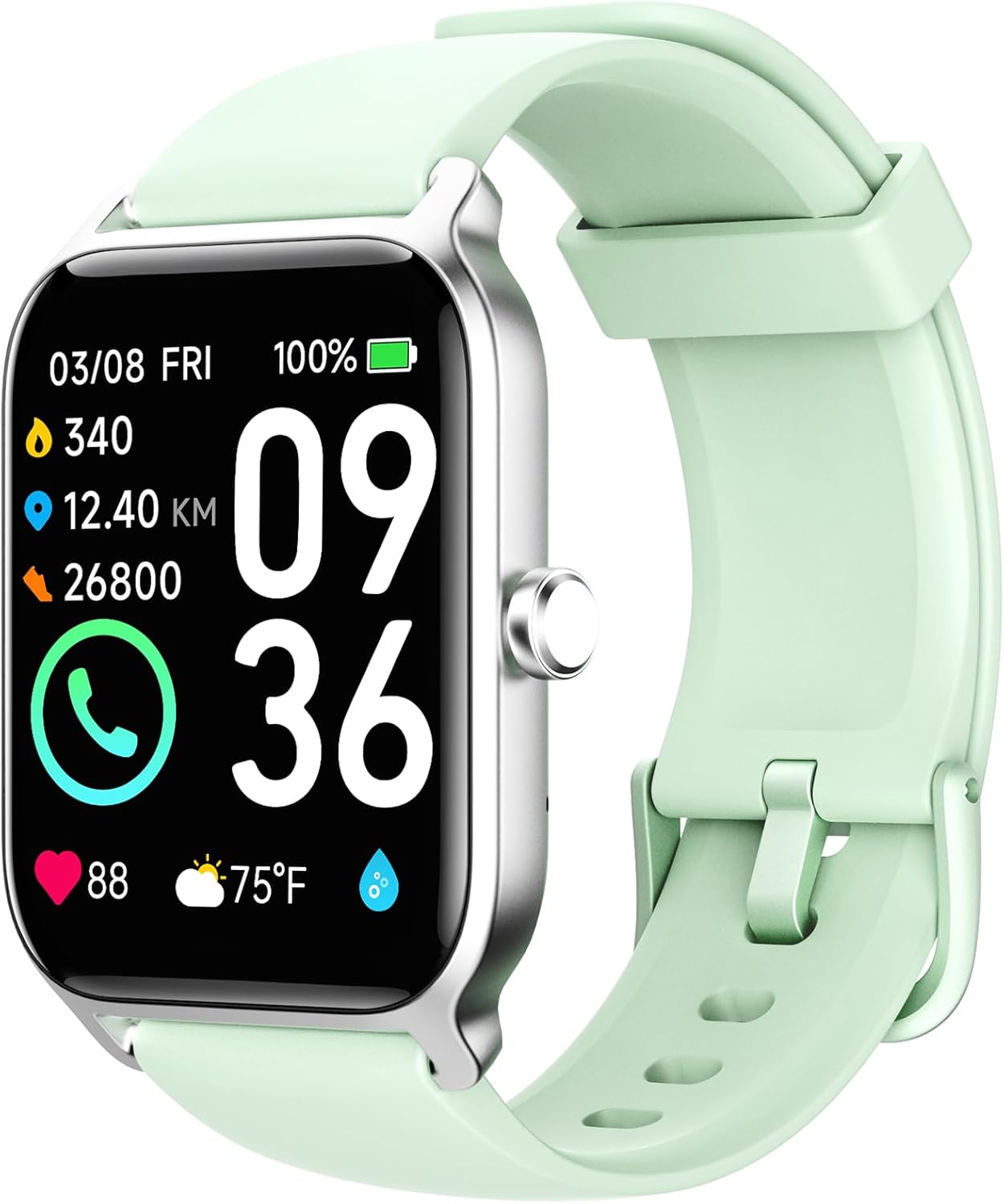 Bluetooth Call Smart Watch - Alexa, Heart Rate Monitor