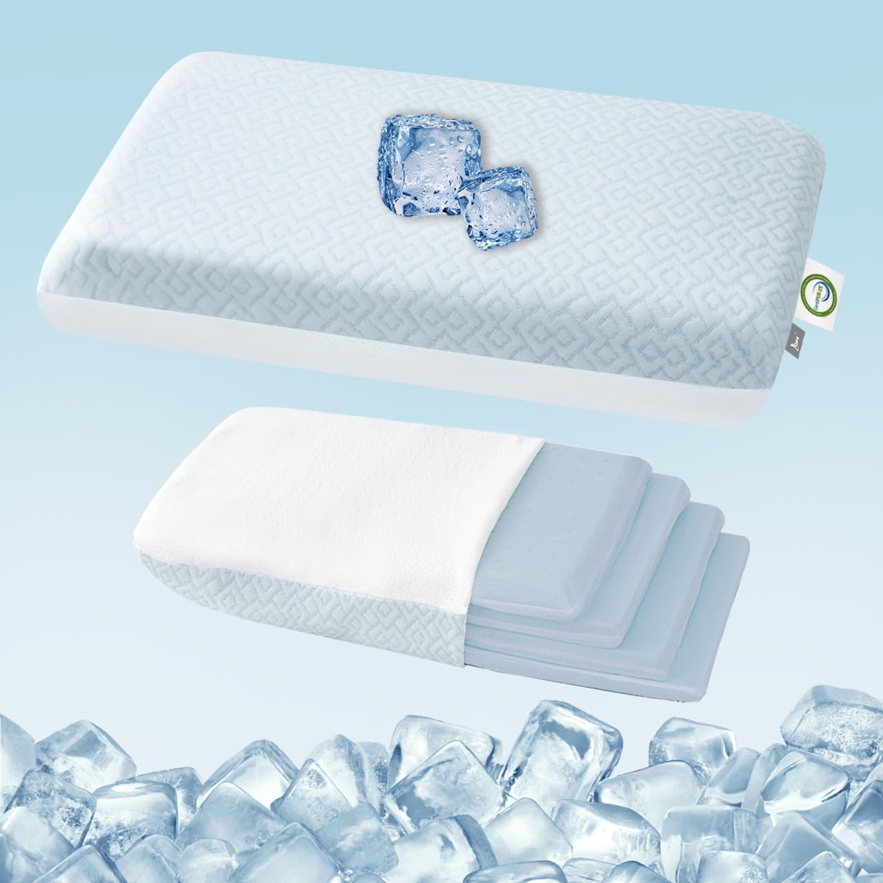 LOFE Adjustable Memory Foam Pillow for Neck Pain Relief