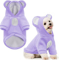 Small Dog Hoodie Soft Fleece Pullover with Bear Ears - Cozy Fit