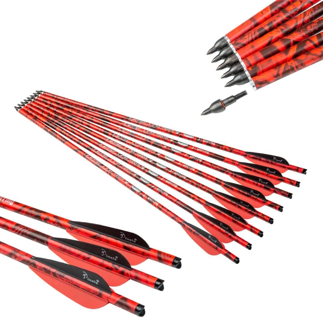 Archery Camo 400 Grain Crossbow Bolts for Precision Hunting