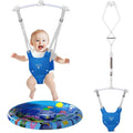 Baby Jumper with Water Mat and Adjustable Strap - Portable Bouncer