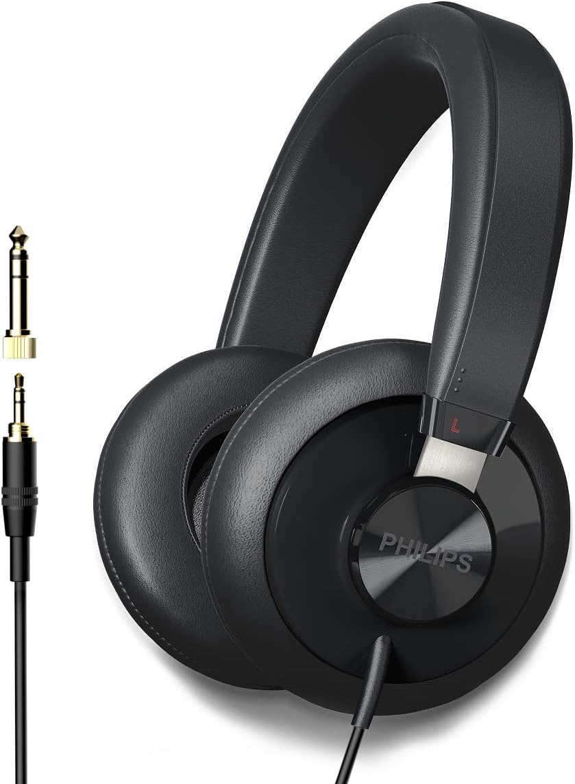 Philips SHP6000 Wired Headphones for Studio Monitoring and Mixing