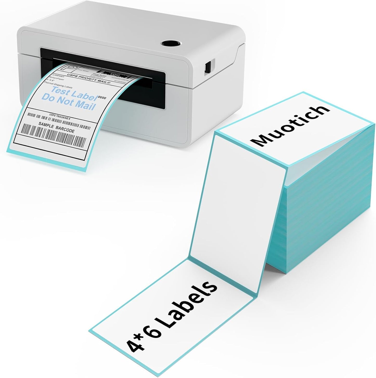 500 Fanfold Thermal Shipping Labels for Rollo, MUNBYN, & More