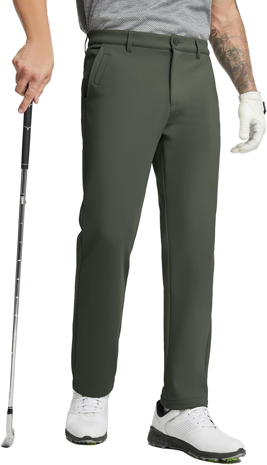 M MAELREG Golf Fleece Lined Pants for Men - Insulated Comfort