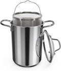 Navaris Asparagus Pot - Stainless Steel Steamer for Cooking