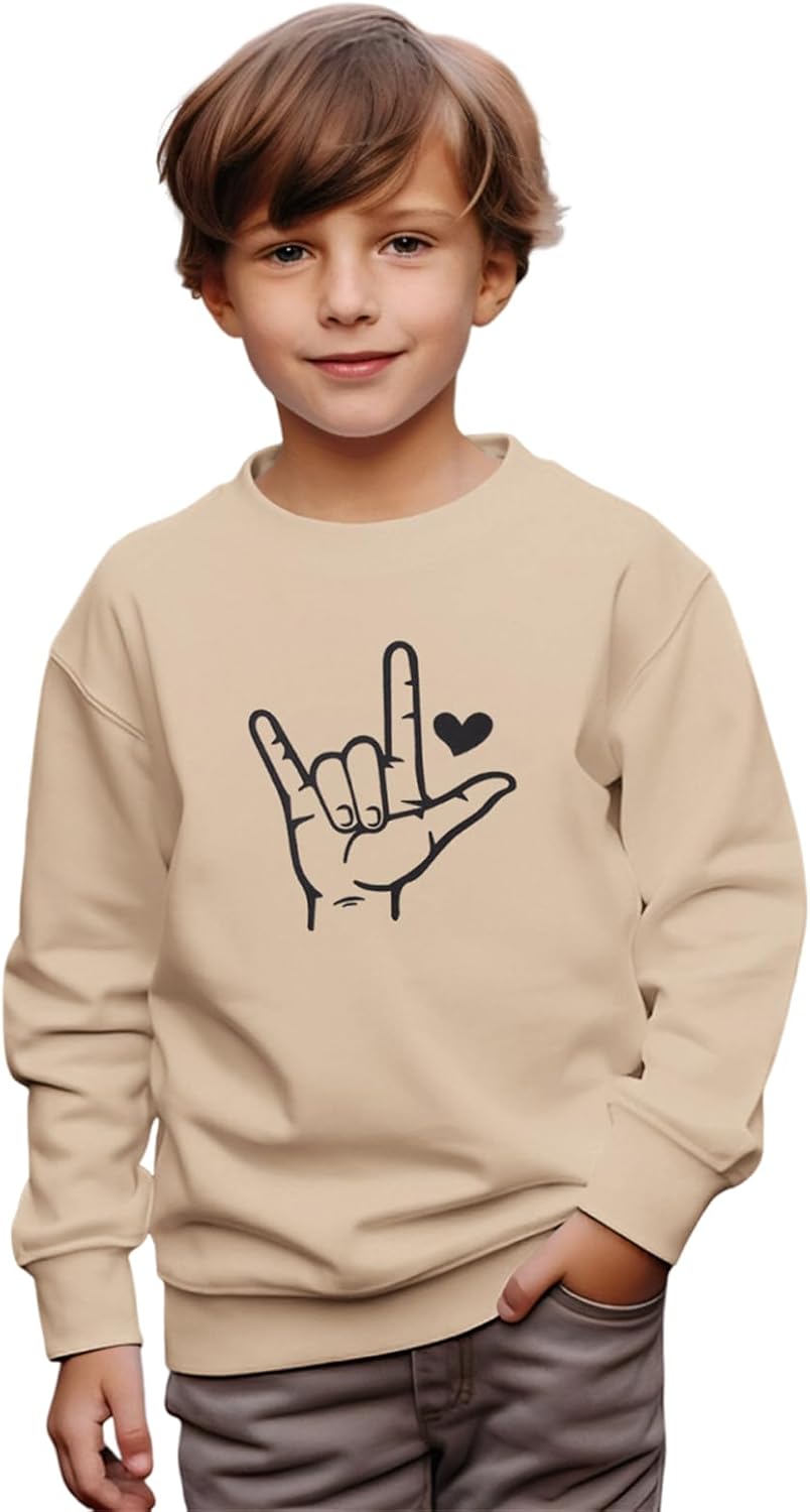 Kid's I Love You Sign Language Sweatshirt