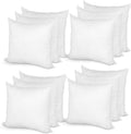 Hometex Throw Pillow Insert 12 in x 12 in Polyester Filled (12 Pack)