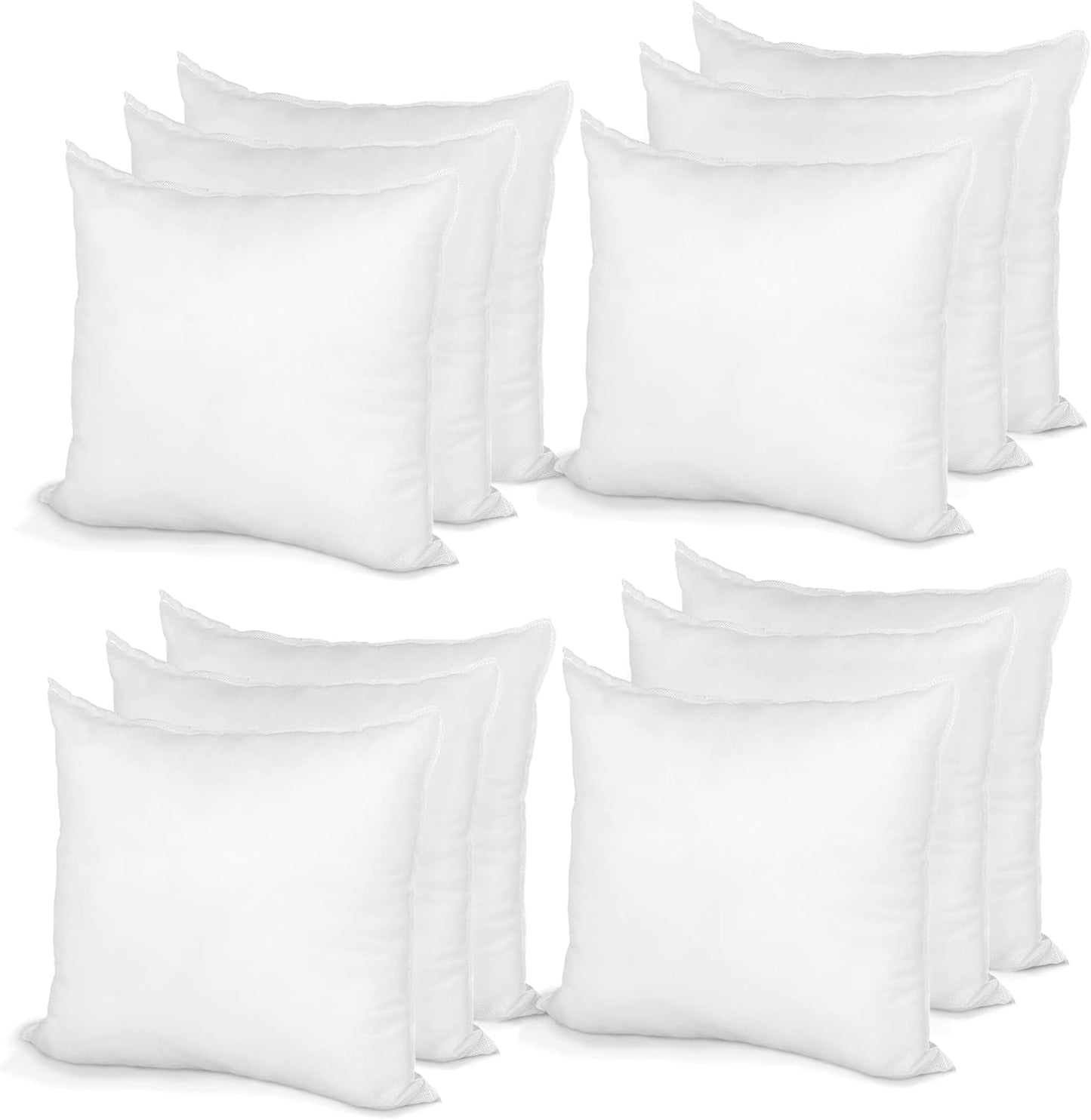 Hometex Throw Pillow Insert 16in x 16in Polyester Filled Quality