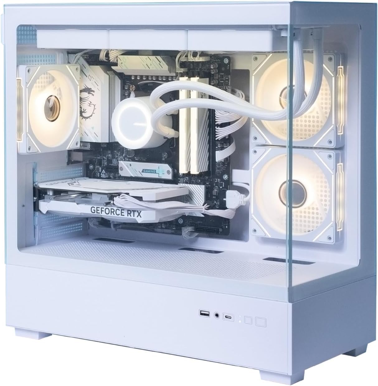 Gaming PC White - High Performance AMD Ryzen 5 7600X Build