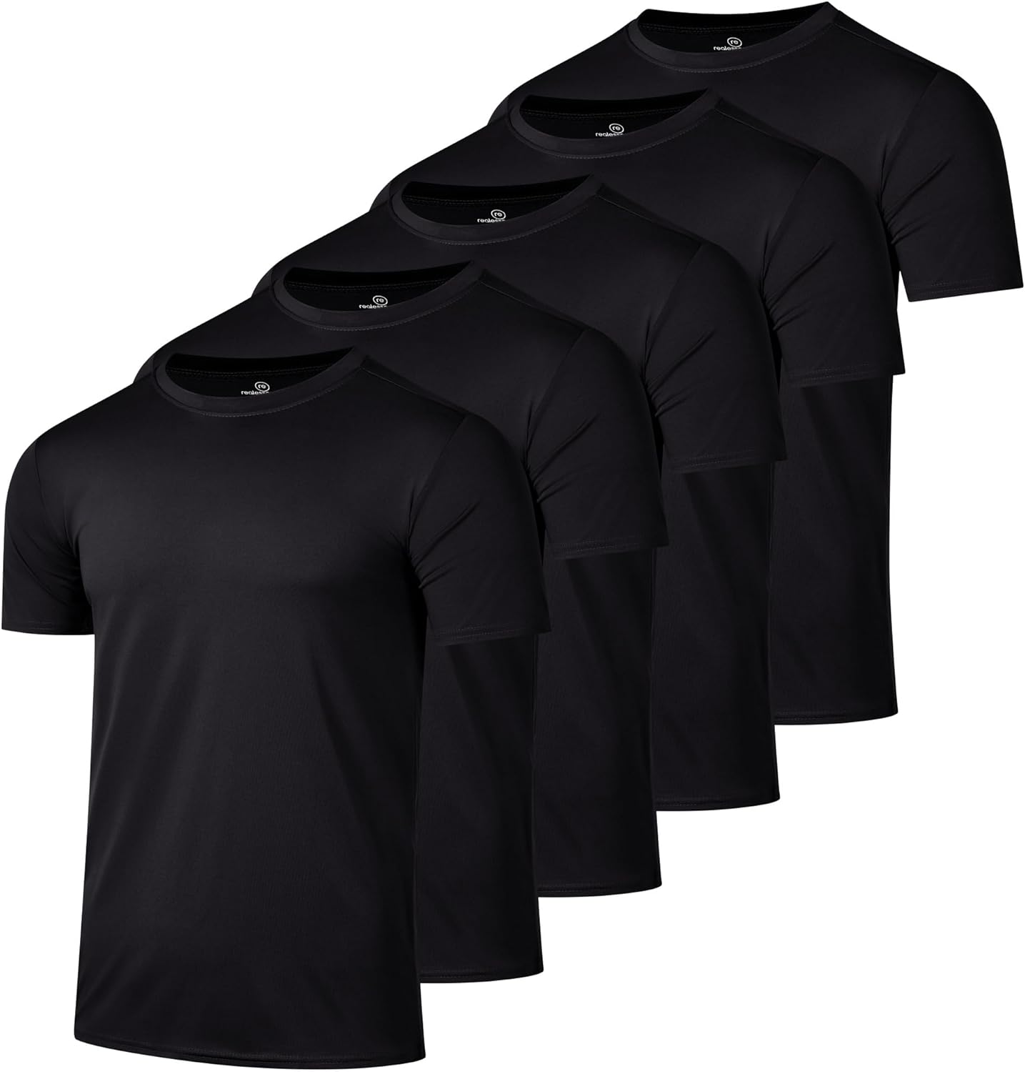 Youth Dry-Fit Wicking Athletic Performance T-Shirts 5 Pack