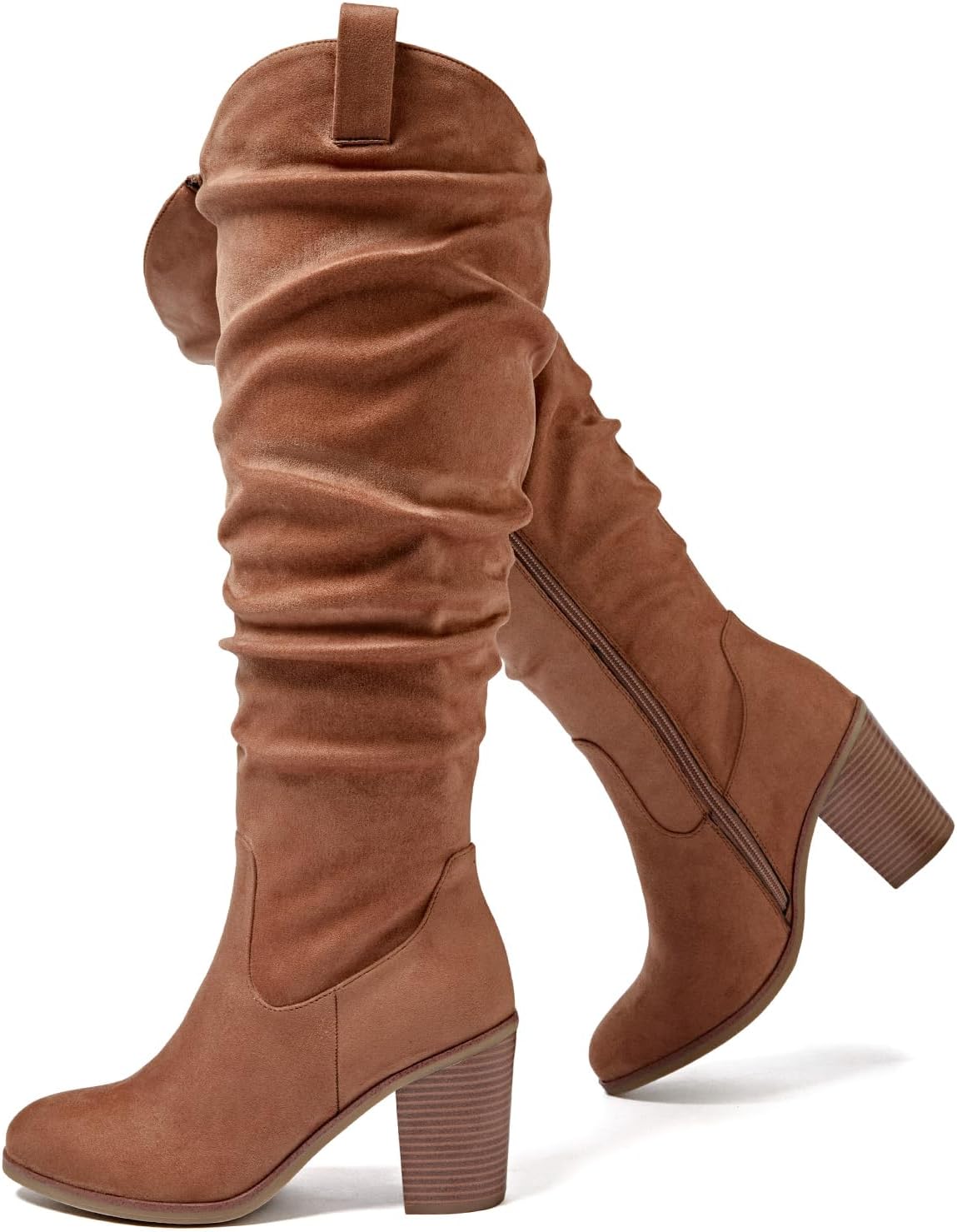 Luoika Women's Extra Wide Calf Cowboy Knee High Boots Review
