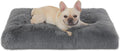 Bedfolks Waterproof Dog Crate Bed Plush Pad 35x23 - Cozy, Washable